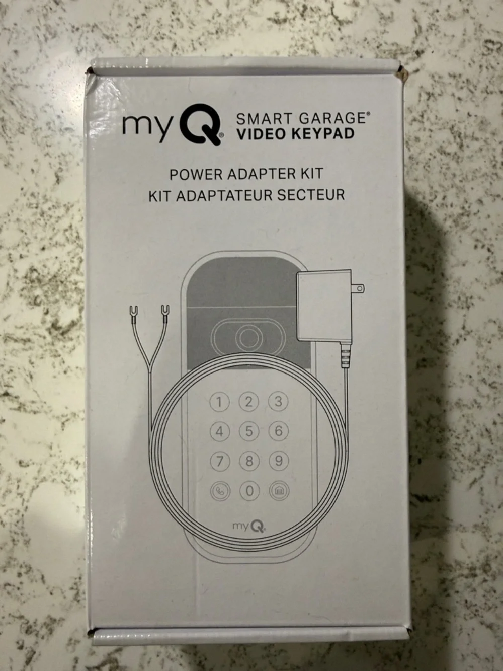 My Smart Garage Video Keypad Power Adapter Kit - White
